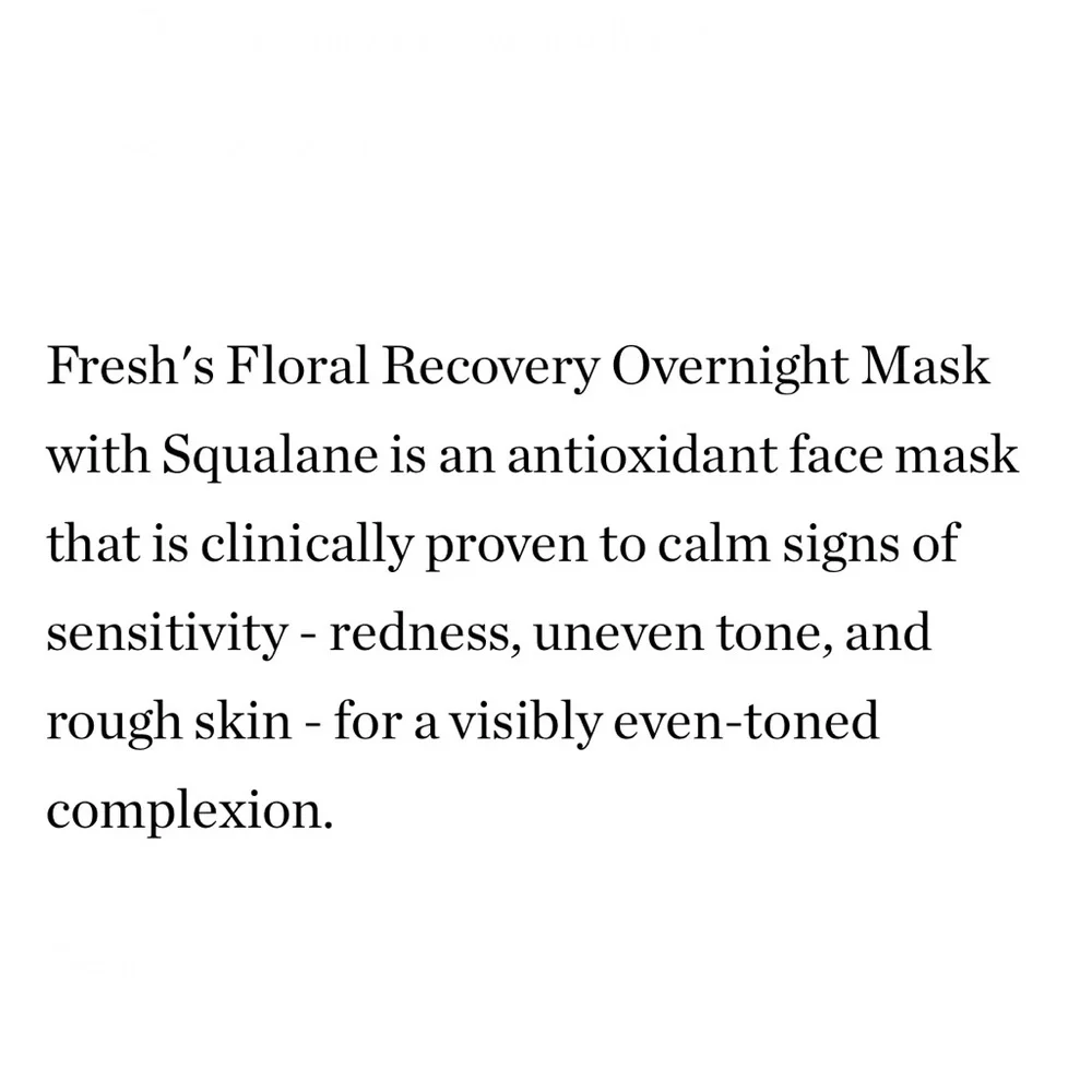 Fresh Floral Recovery Overnight Mask Deluxe Trial Size